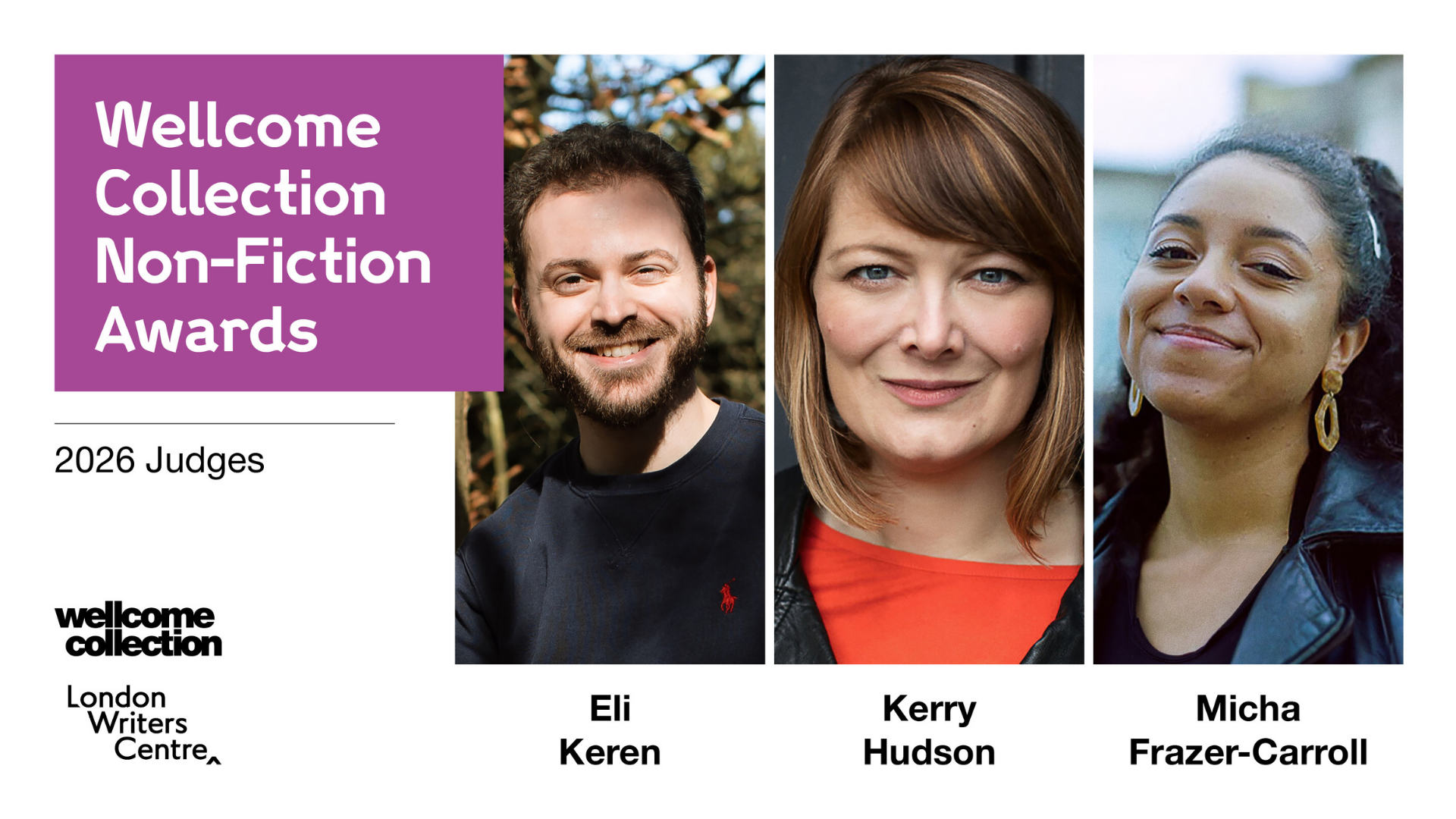 Announcing Wellcome Collection Non-Fiction Awards 2026 Judges